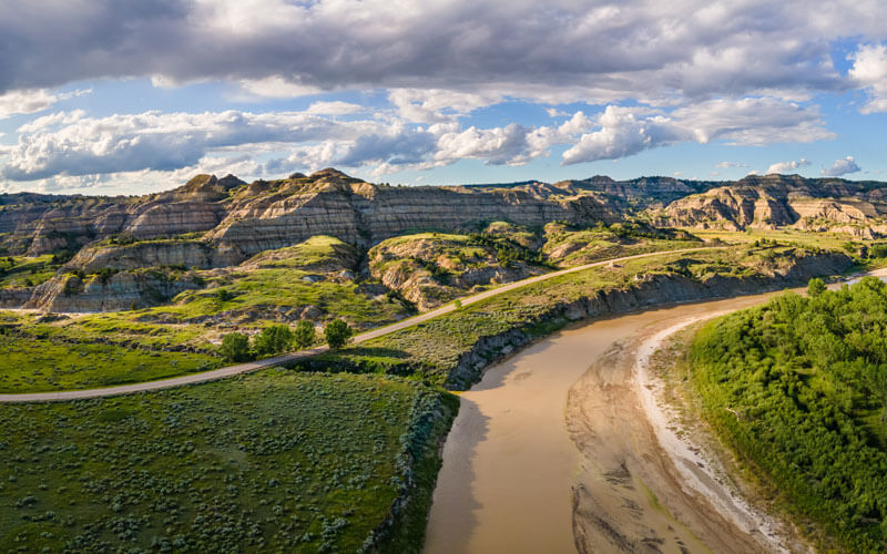 Views From South Of The Little Missouri River In The Theodore Ro